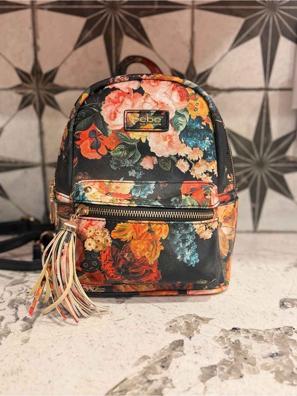 bebe Floral Mini Backpack